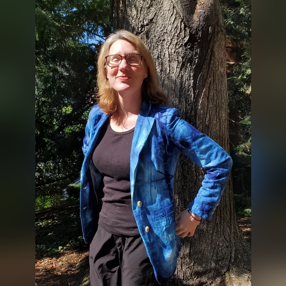 Shibori Tie Dye Blazer - Picture 3 of 4